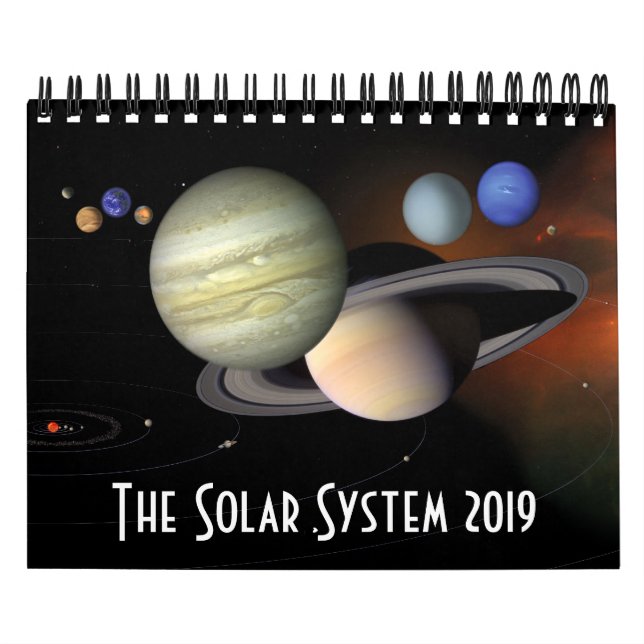 Solar System Planets Space Astronomy 2019 Calendar (Cover)