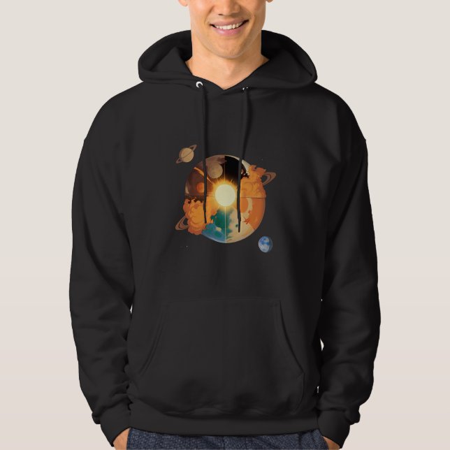 Solar System Planets Space Hoodie (Front)