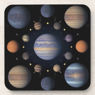 Solar System Planets Space Orbit Design 🌌🪐✨ Coaster