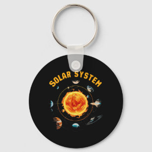 Solar System Planets Space Science Key Ring