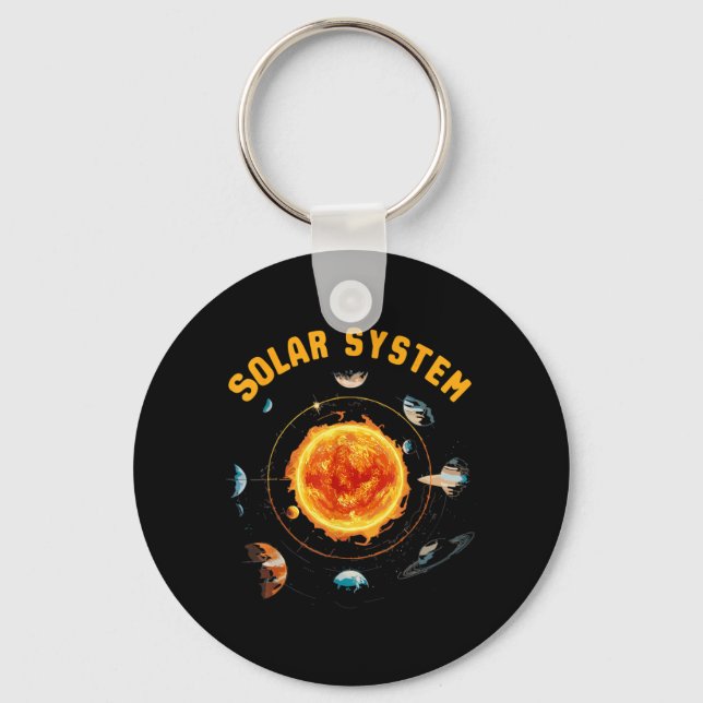 Solar System Planets Space Science Key Ring (Front)
