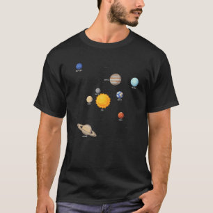 Solar System Planets Space Science T-Shirt