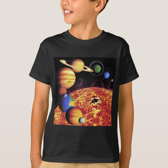 Solar System Planets T-Shirt (Front)