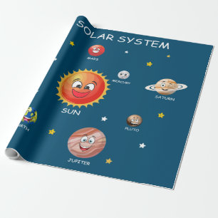 Solar System Planets Wrapping Paper