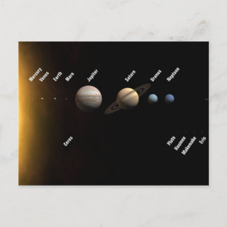Solar System Postcard