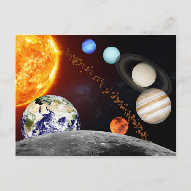 Solar system postcard (Front)