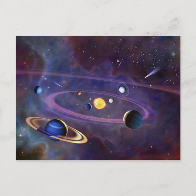Solar System Postcard (Front)