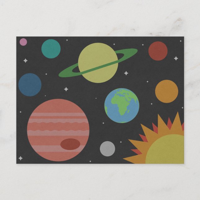 Solar System Postcard (Front)