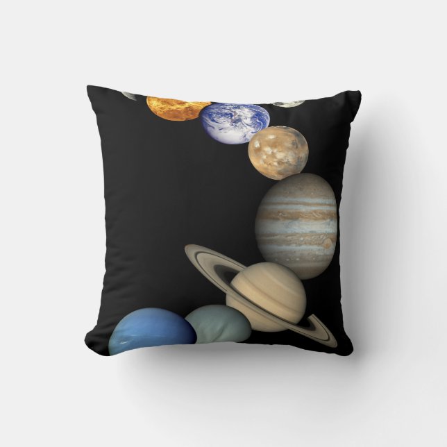 Solar System Poster Print Cushion (Front)