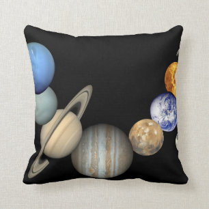 Solar System Poster Print Cushion