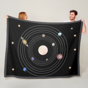 Solar System "Real Colour Star" Fleece Blanket