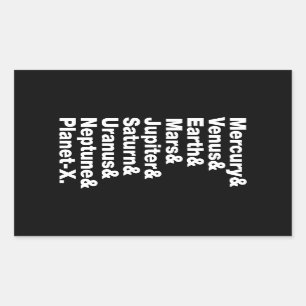 Solar System Rectangular Sticker