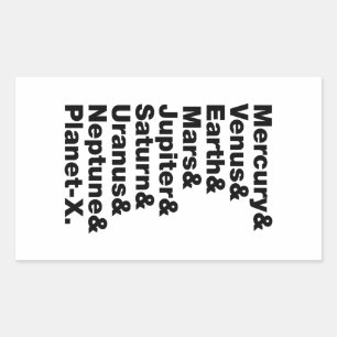 Solar System Rectangular Sticker