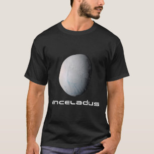 Solar System Saturn Moon Enceladus Space Astronomy T-Shirt
