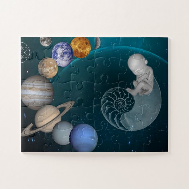 Solar System, Space Nursery, Educationa lpuzzle Jigsaw Puzzle (Horizontal)