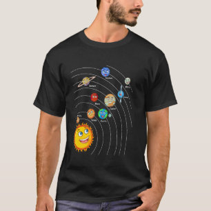 Solar System Space Planets For Stem Kids Boys Girl T-Shirt