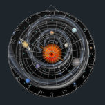 Solar System Spiral Gravity Trap Space Dartboard<br><div class="desc">A fun custom solar system dartboard for fans of space,  science,  and exploration! Great for traditional dart games or for making new ones. Fully customisable to add names,  images,  and more to make it your own. Enjoy!</div>