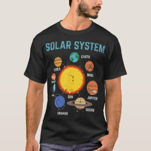 Solar System Sun Planets Galaxy T-Shirt