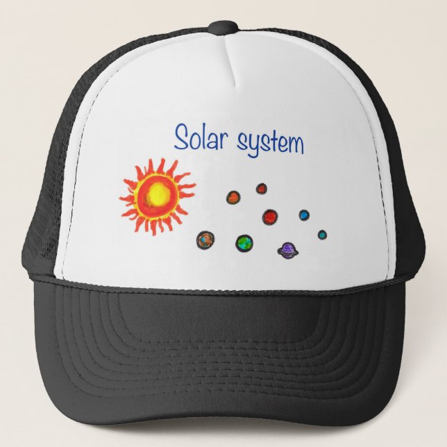 Solar system Universe Planets Cosmos Sun  Trucker Hat (Front)