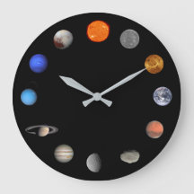 Solar System Wall Clock