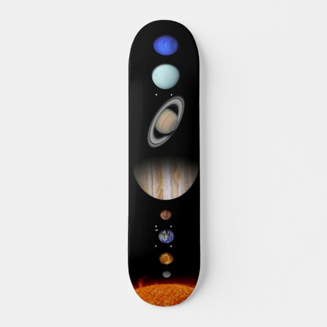 Solar SystemOuter Space Planet for Astronomy Lover Skateboard (Front)