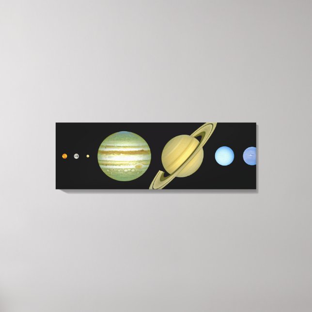 Solar Sytem ~ Long View Canvas Print (Front)