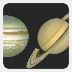 Solar Sytem ~ Long View Square Sticker