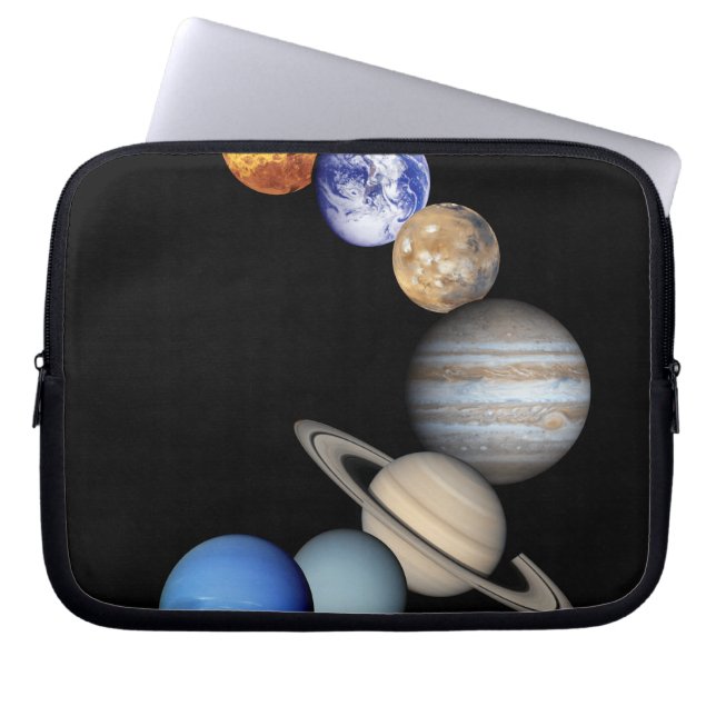 Solar Sytem Montage Laptop Sleeve (Front)