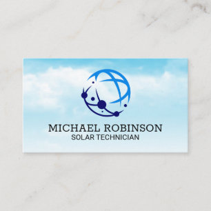 Solar   Tech Energy   Clouds Business Card