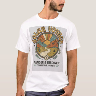 Solar Voyage Vintage Aesthetic Graphic T-Shirt 
