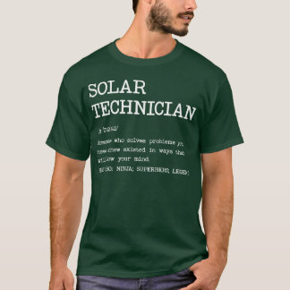Solarechnician Definition Design 70s friends T-Shirt