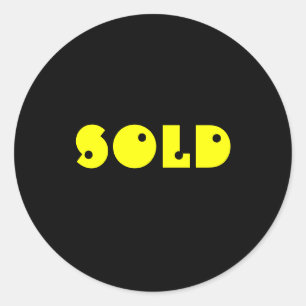 SOLD CLASSIC ROUND STICKER