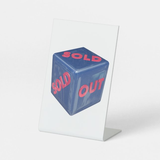 sold out pedestal sign (Front)