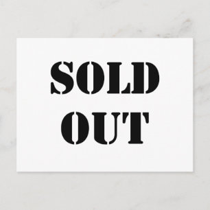 Sold Out Postcard