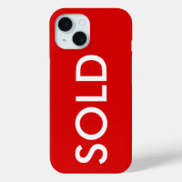 SOLD Red Sign Apple iPhone Phone Case Cover