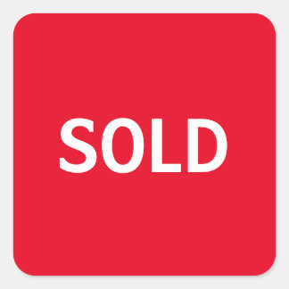 Sold Square Sticker
