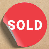 Sold Sticker | Red Product Label