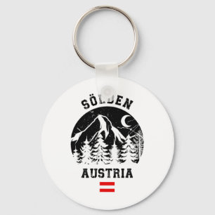Sölden Austria Alps Ski Resort Alpine Skiing Austr Key Ring