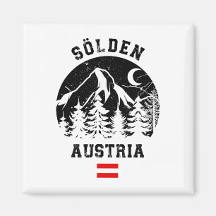 Sölden Austria Alps Ski Resort Alpine Skiing Austr Magnet