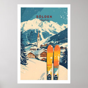 Sölden Ski Print Austria 1