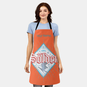 Solden Tirol Retro Skier Vintage Ski Holiday Apron