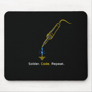 Solder Code Repeat Embedded Engineering Mouse Pad