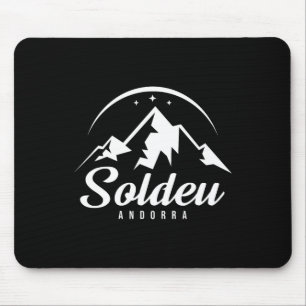 Soldeu Andorra Ski Resort Skiing Snowboarding  Mouse Pad