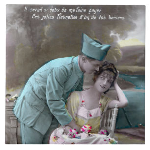 Soldier and Lover Ceramic Tile