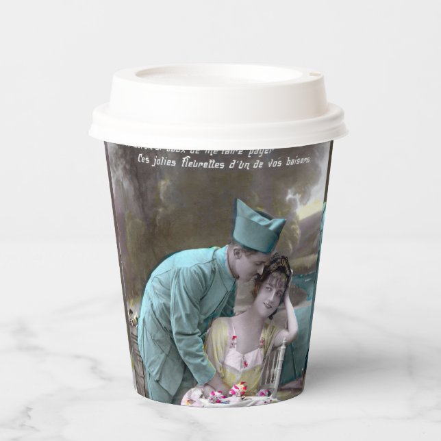 Soldier and Lover Paper Cups (Front)