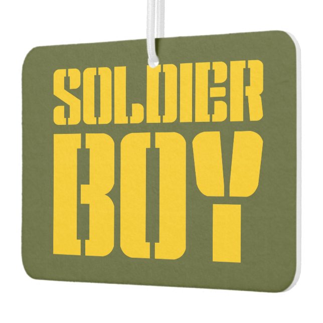 SOLDIER BOY CAR AIR FRESHENER (Left)