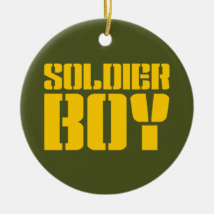 SOLDIER BOY CERAMIC ORNAMENT