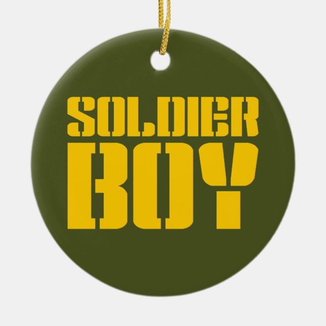 SOLDIER BOY CERAMIC ORNAMENT (Front)