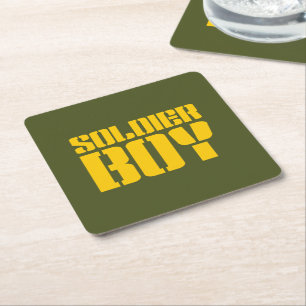 SOLDIER BOY SQUARE PAPER COASTER