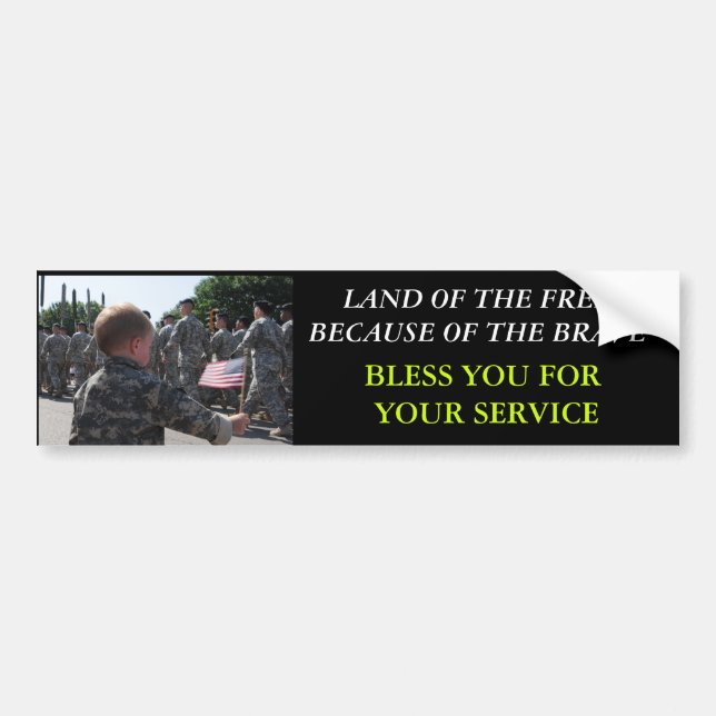 SOLDIER BUMPER STICKER (Front)